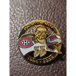 NHL RARE MONTREAL CANADIENS PATRICK ROY 33 Limited Edition #256 of 333 Lapel Pin